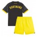 Billige Borussia Dortmund Børnetøj Udebanetrøje til baby 2023-24 Kortærmet (+ korte bukser)